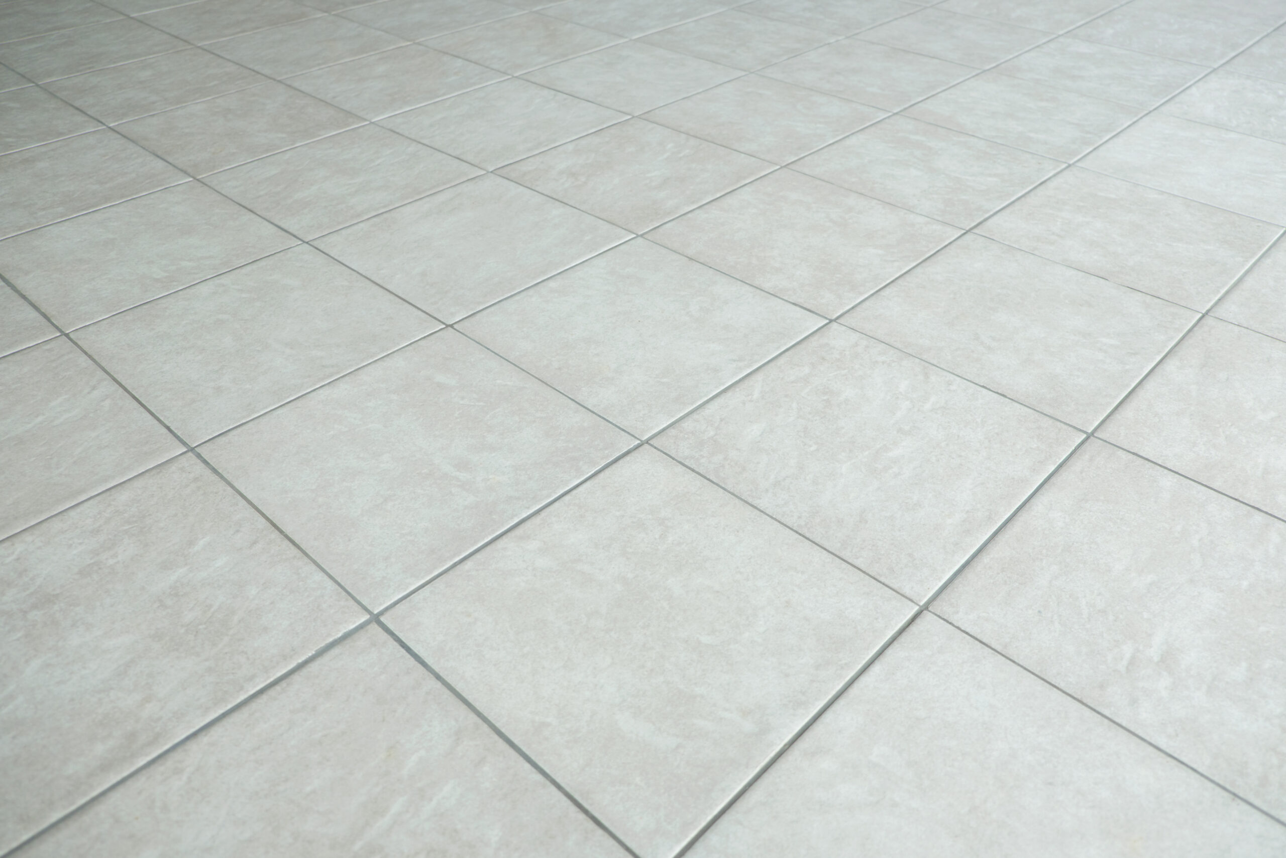 Grey tile floor