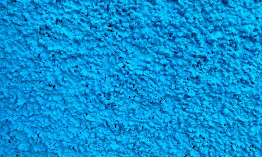 Close-up of soft blue cut-pile carpet